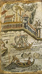 Scène de pêche (mosaïque)